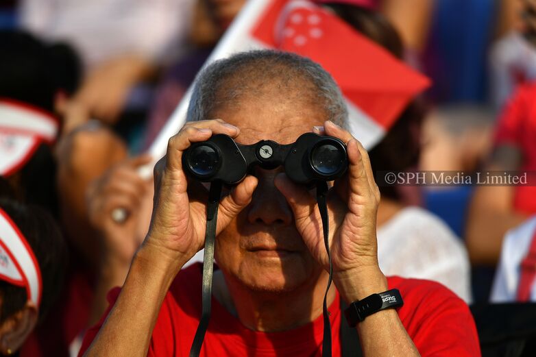 Spectator Watching National Day Parade 2019-My Sg Memories