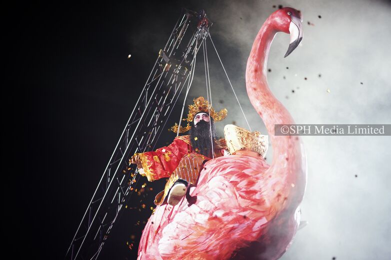 God of Wealth at Chingay 2020-My Sg Memories