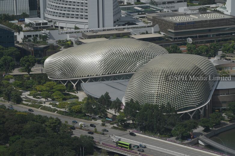 Aerial View of the Esplanade Theatre 2021