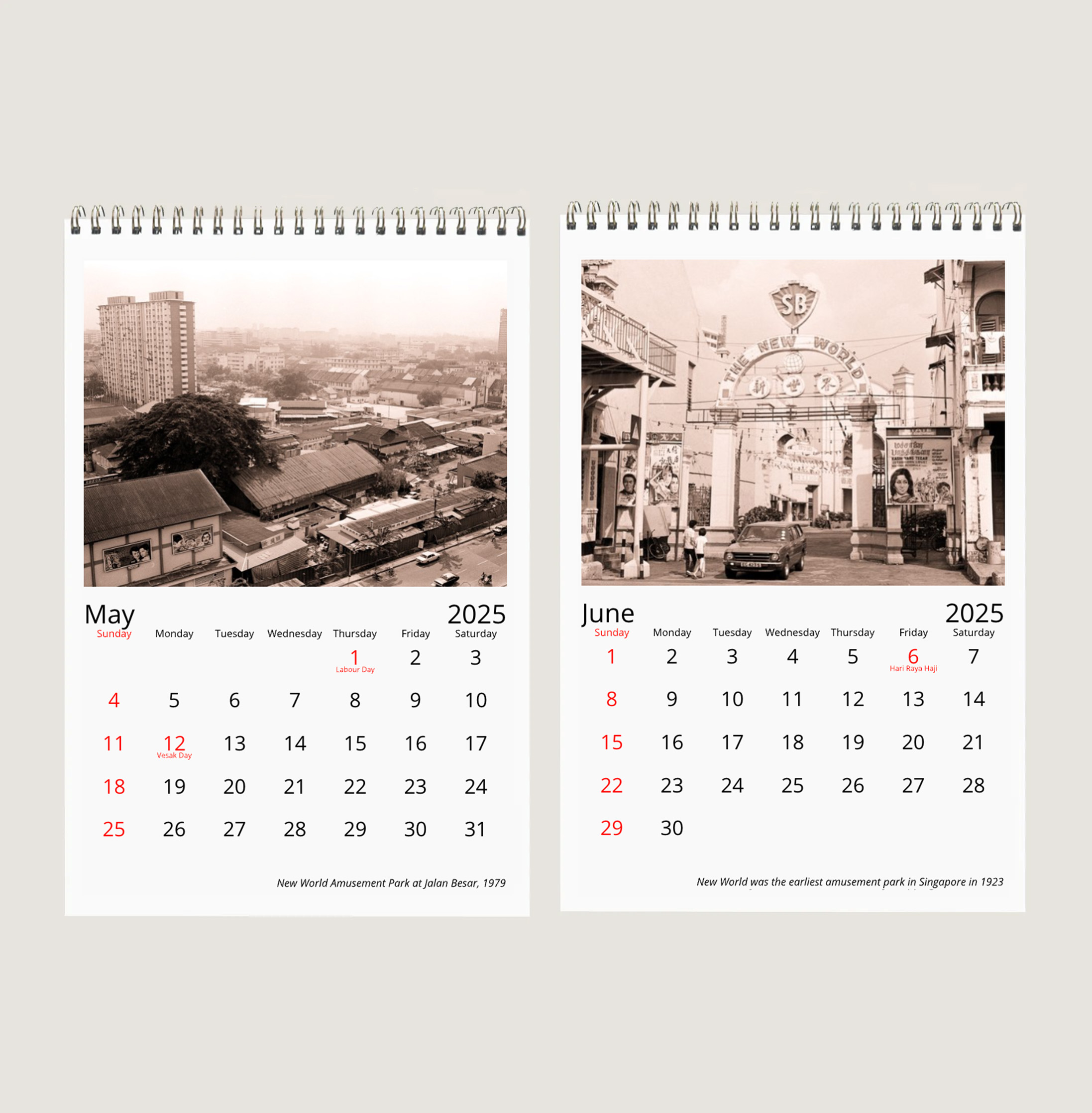 Three Singapore Amusement Parks in the 60s, 70s and 80s in Sepia