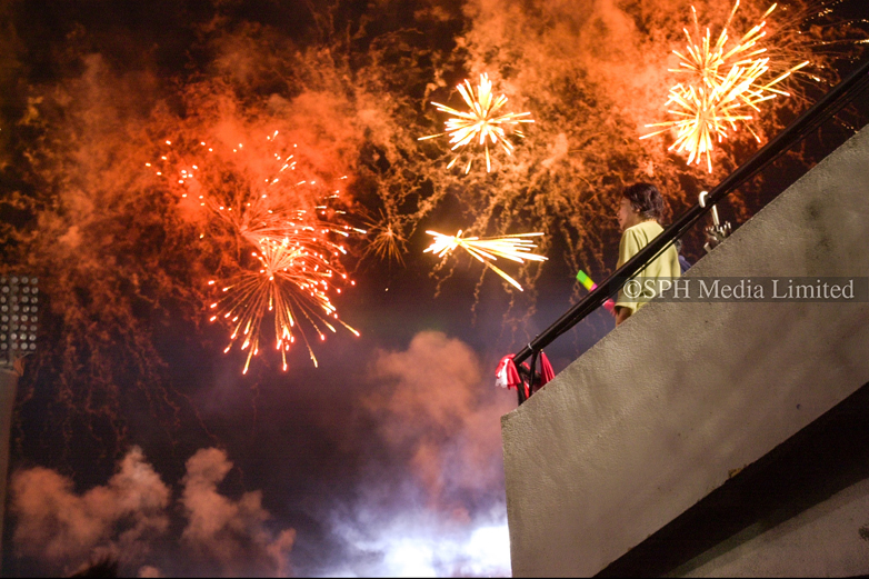 Colourful Fireworks Light Up the Sky 2002-My Sg Memories