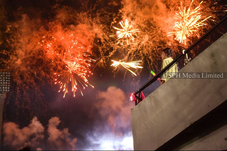 Colourful Fireworks Light Up the Sky 2002-My Sg Memories
