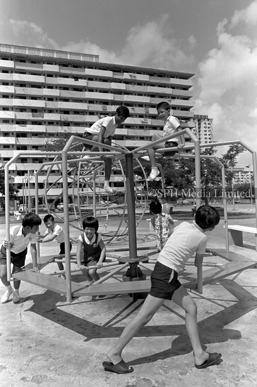 Playground at Toa Payoh HDB Housing Estate 1975-My Sg Memories