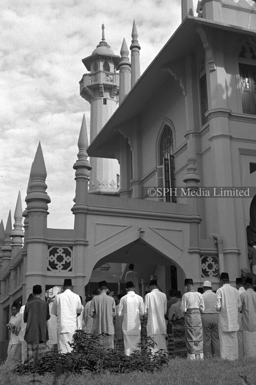 Hari Raya Puasa at Sultan Mosque 1959-My Sg Memories