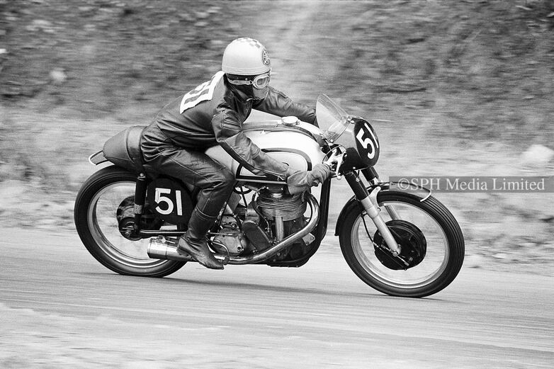 KC Wong - Local Rider on His Norton Manx 500cc 1961 Mug