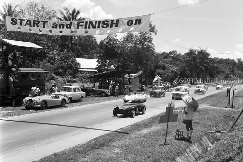 Racing Cars at the Starting Line 1962-My Sg Memories