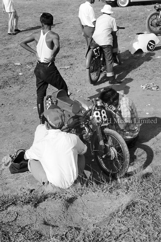 Final Adjustments Before the Race 1963-My Sg Memories