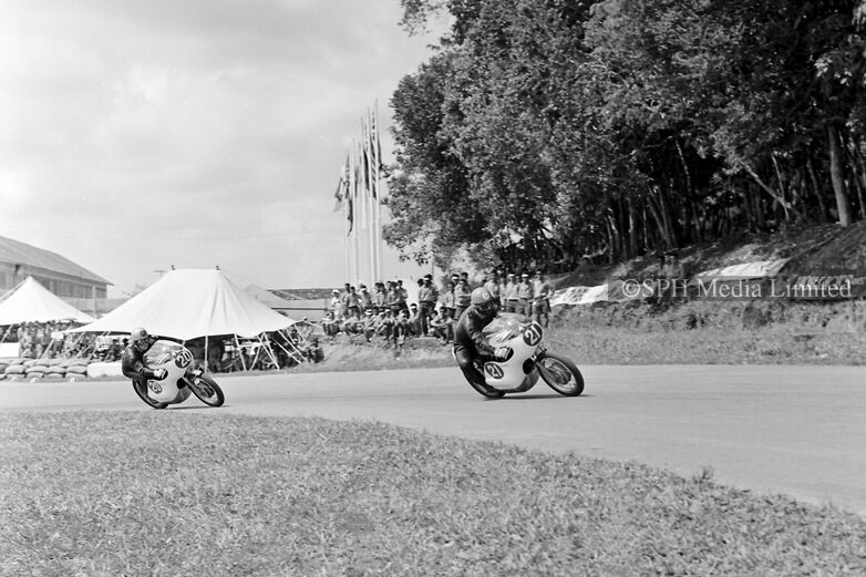 Japanese Riders at the Circus Hairpin 1963-My Sg Memories