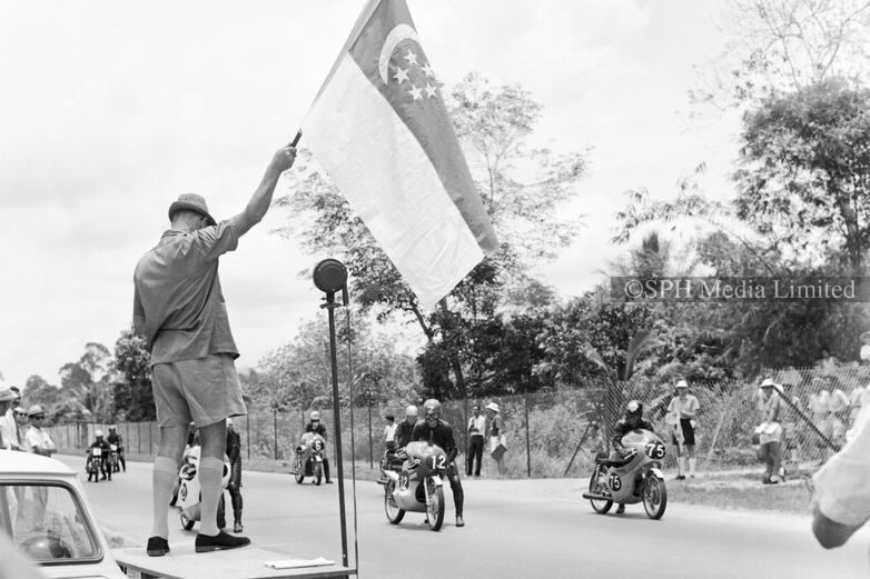 State Flag Used to Signal the Start of Race 1964-My Sg Memories