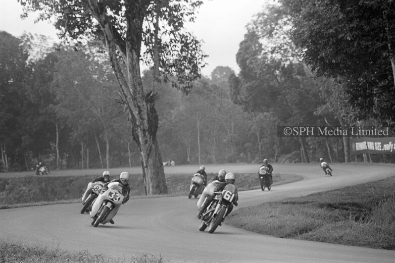 Motorcycles Race Down The Snakes 1966-My Sg Memories