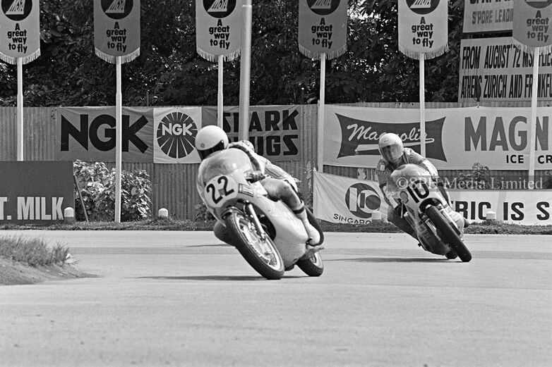 Motorcycle Champions at the Circus Hairpin 1972