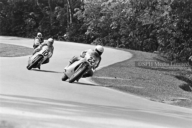 Riders at The Snakes on Old Upper Thomson Road 1972