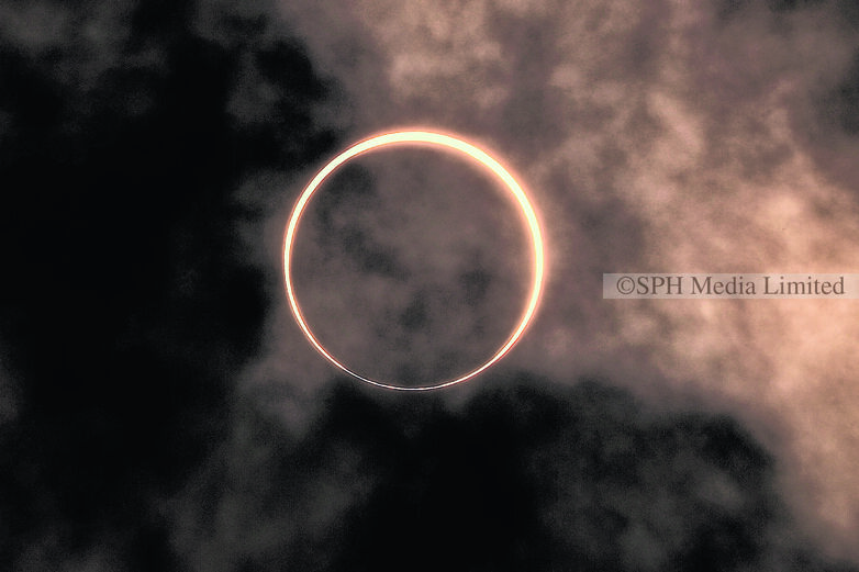 Rare annular solar eclipse, 2019 Print