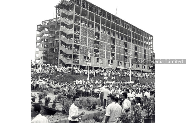 Early HDB flats, 1961 Print