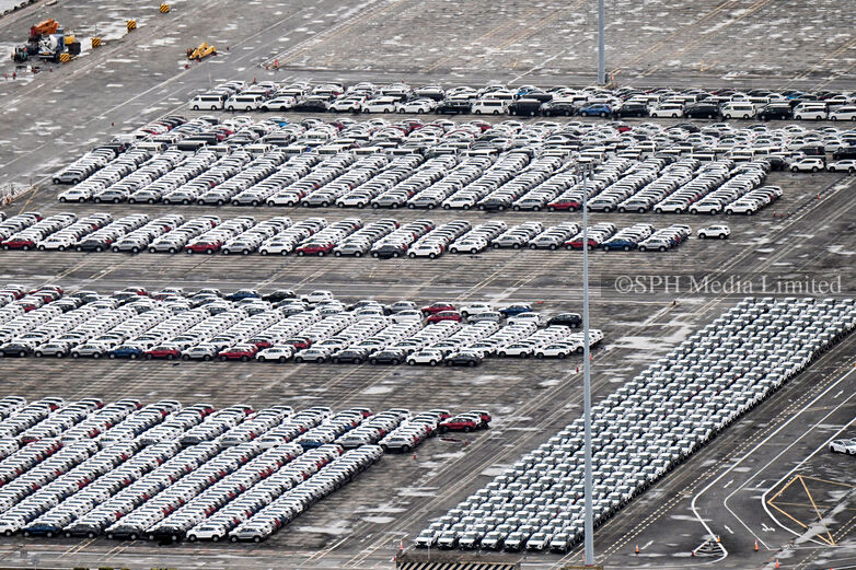 New cars parked at PSA Tanjong Pagar port, 2024 Print