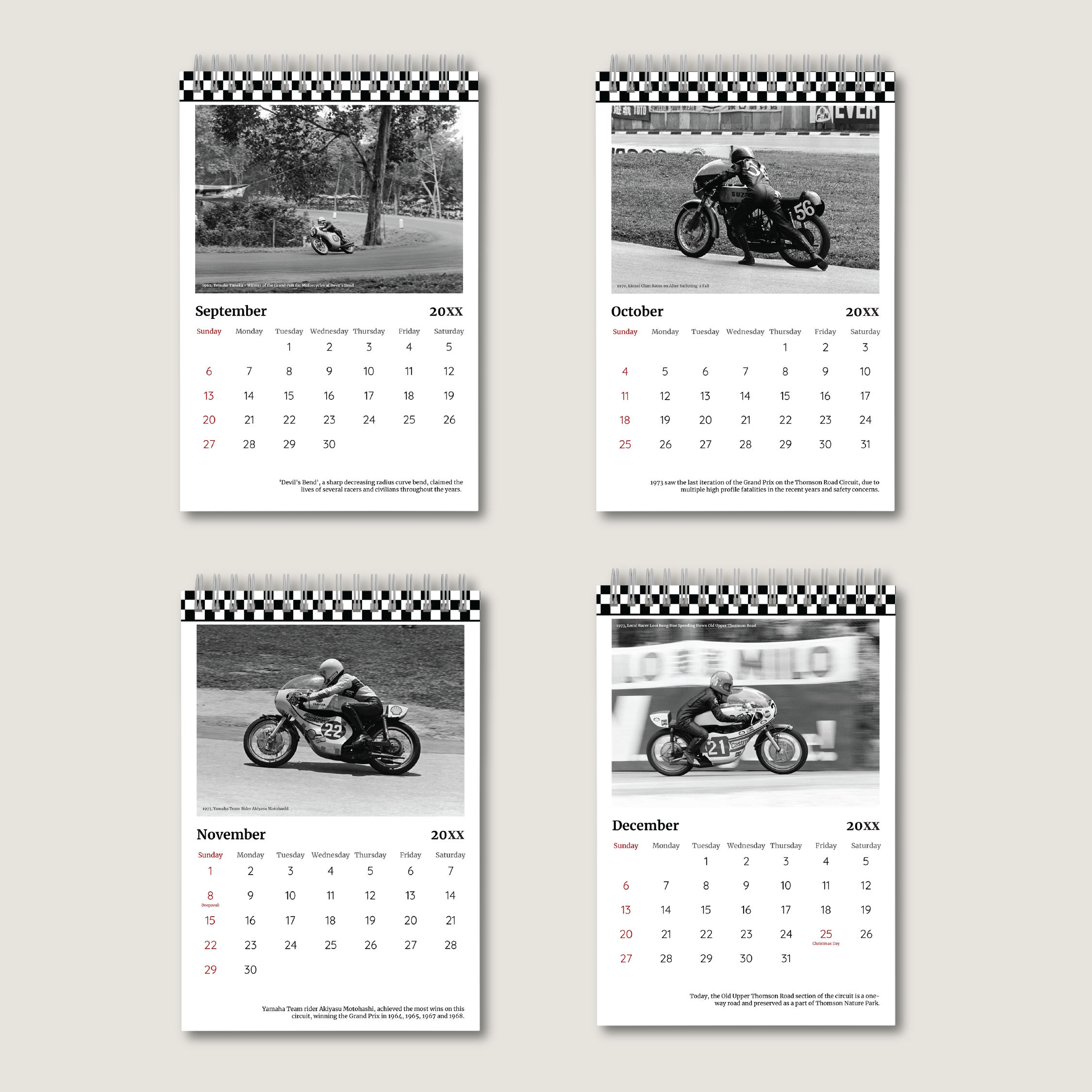 Singapore Grand Prix: Motorcycles [ 1961-1973 ] Calendar