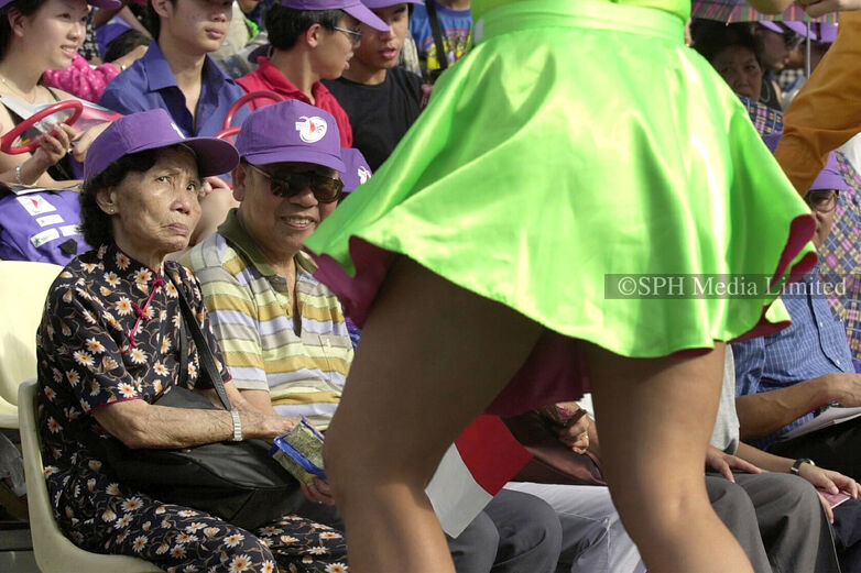 Spectators at NDP, 2000 Print