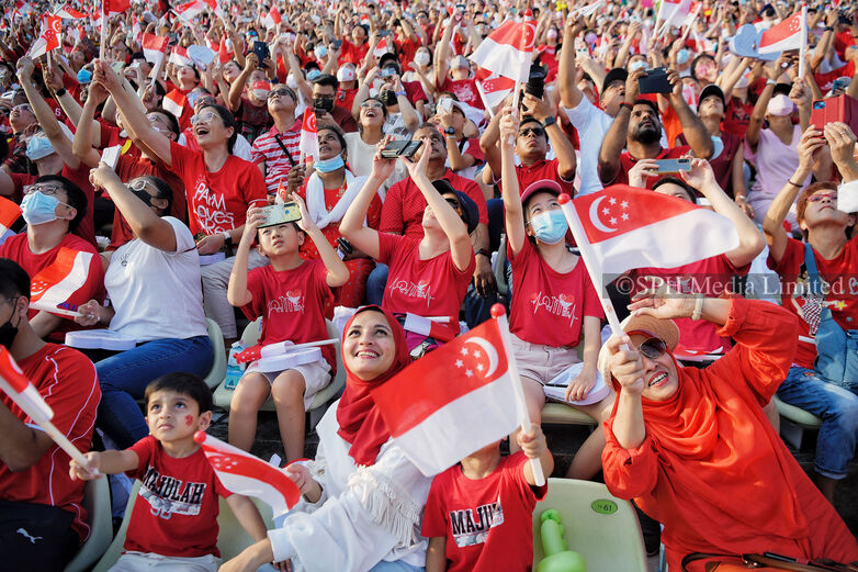 Spectators at NDP, 2022 Print
