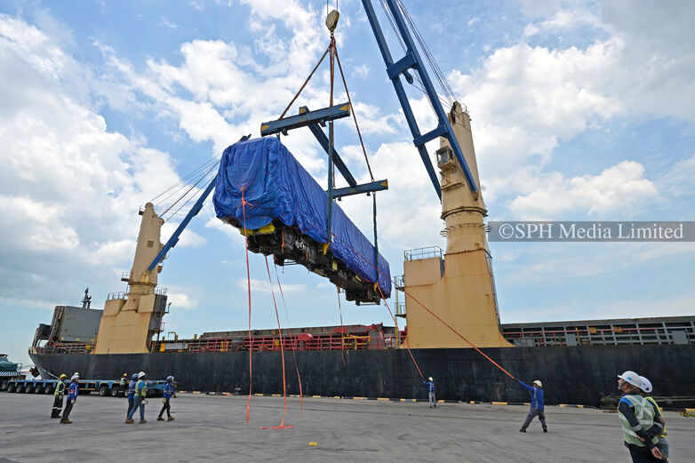 New RTS train arriving at Jurong Port, 2025 Print