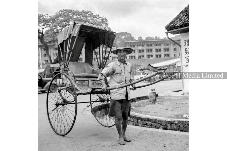 Rickshaw puller, 1951 Print