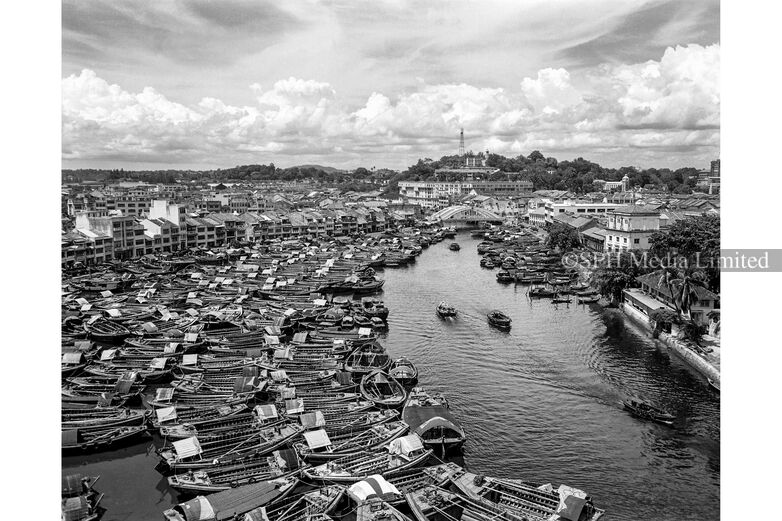 Boat Quay, 1953 Print