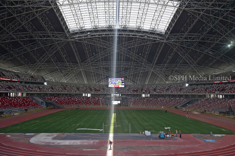 Shaft of light at National Stadium, 2014 Print