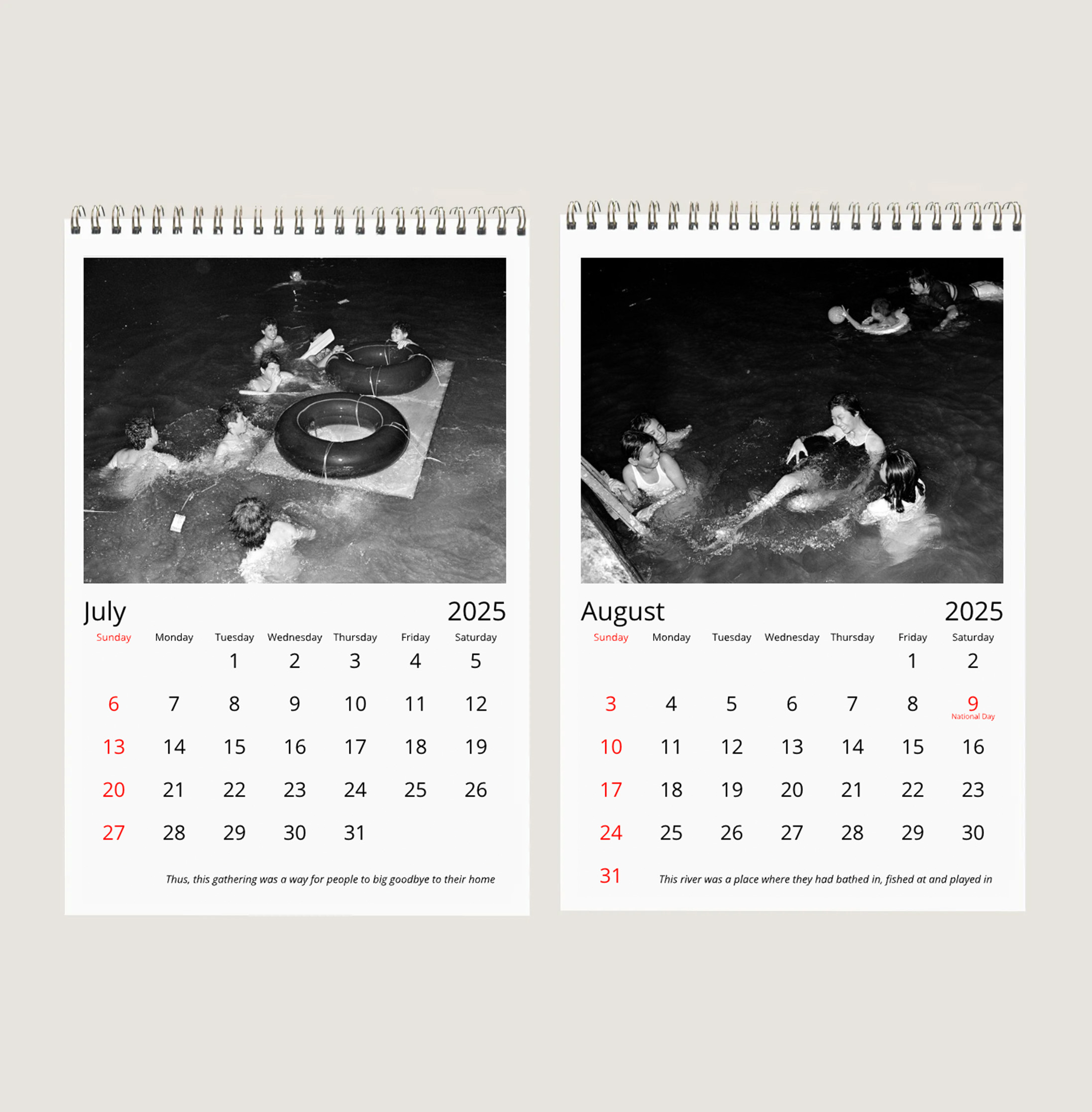 The Last Mid-Autumn Celebration at the Singapore River in 1983 Calendar