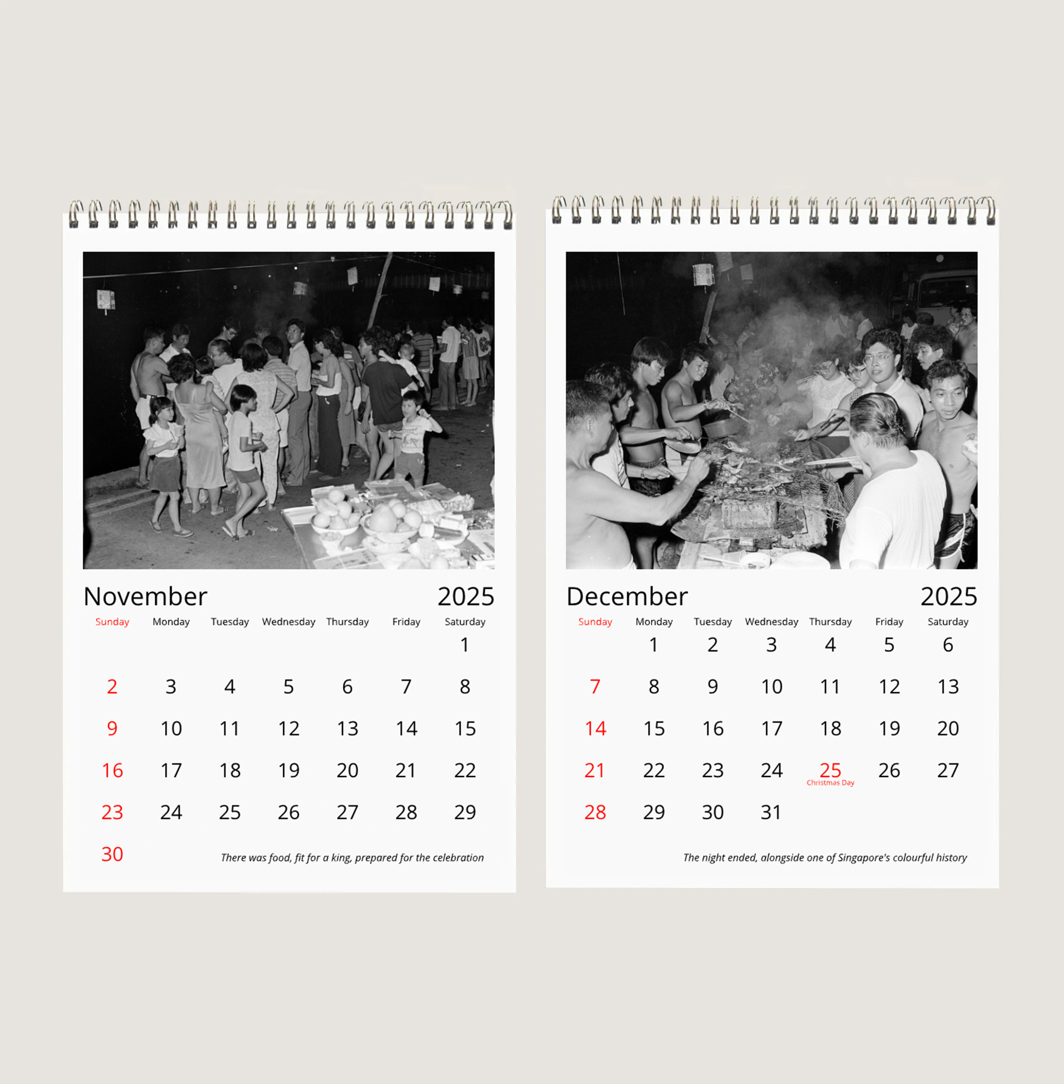 The Last Mid-Autumn Celebration at the Singapore River in 1983 Calendar