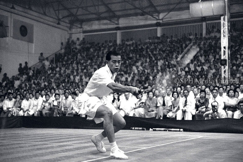 Badminton great Wong Peng Soon, 1955 Print