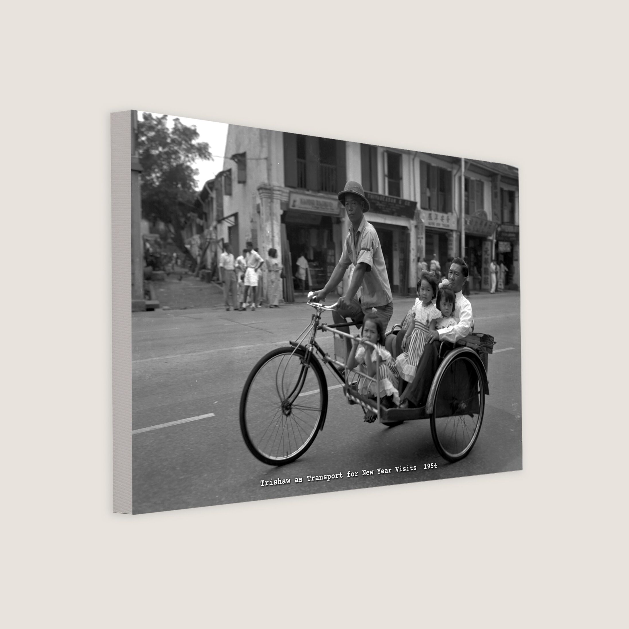Trishaw as Transport for New Year Visits 1954-My Sg Memories