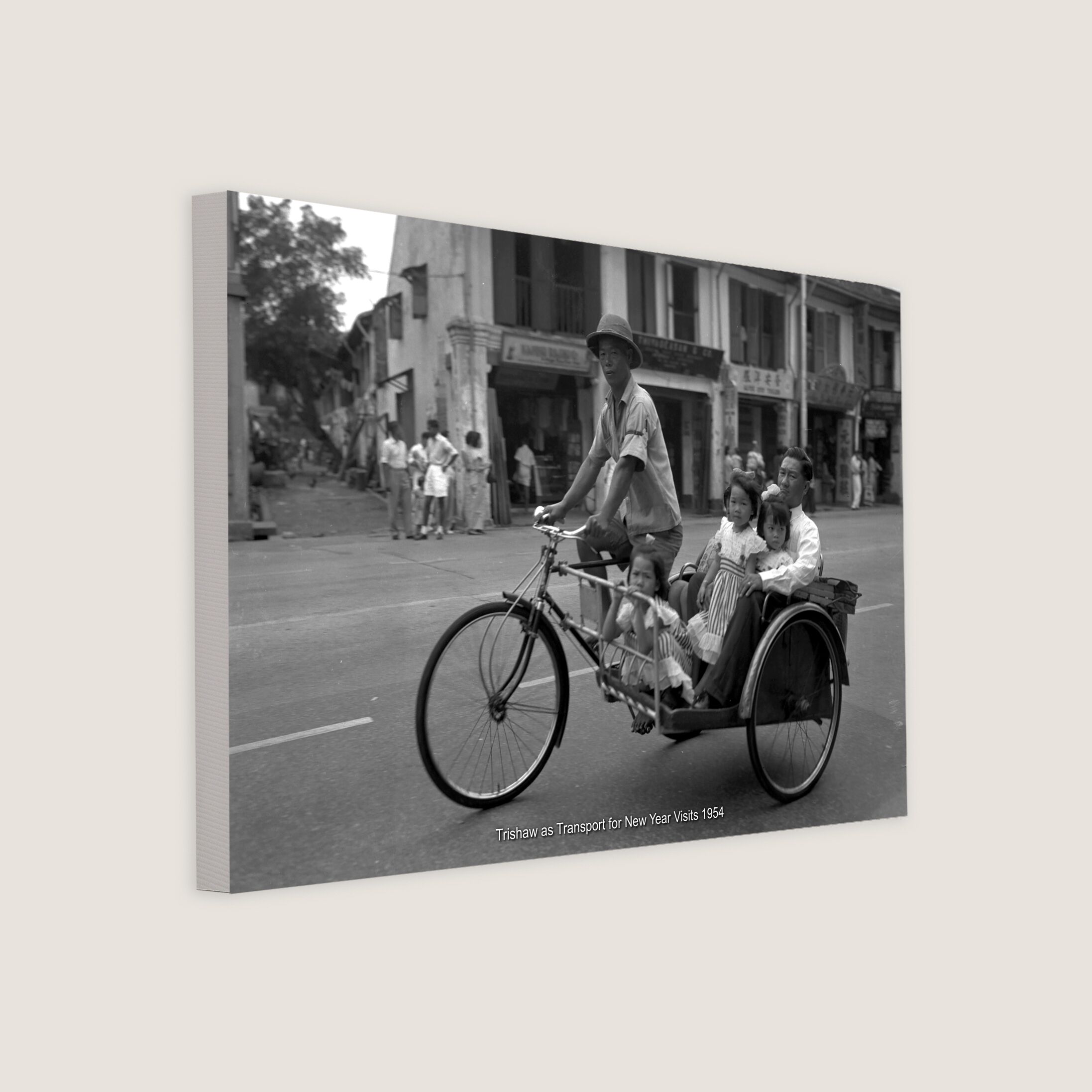 Trishaw as Transport for New Year Visits 1954-My Sg Memories