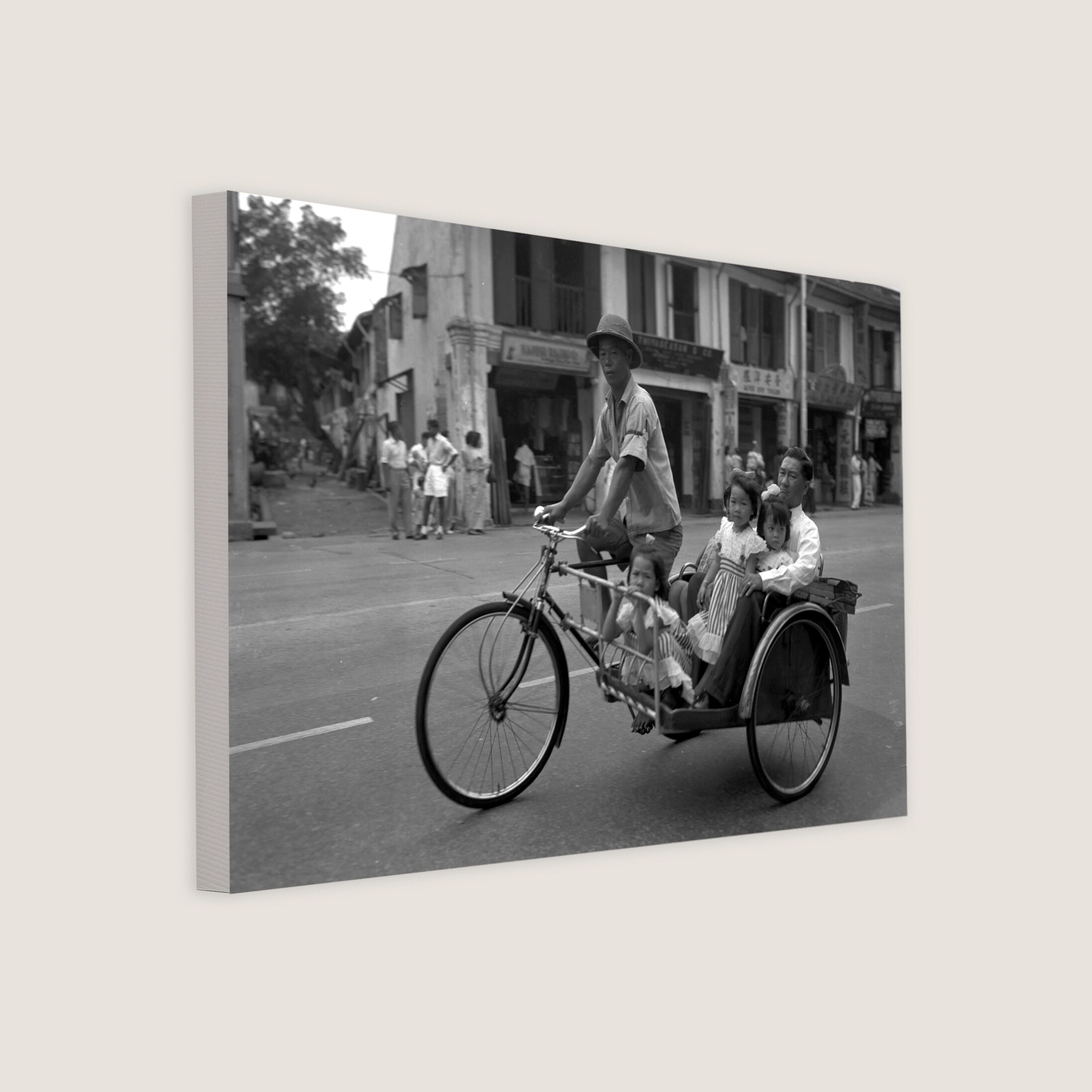 Trishaw as Transport for New Year Visits 1954-My Sg Memories