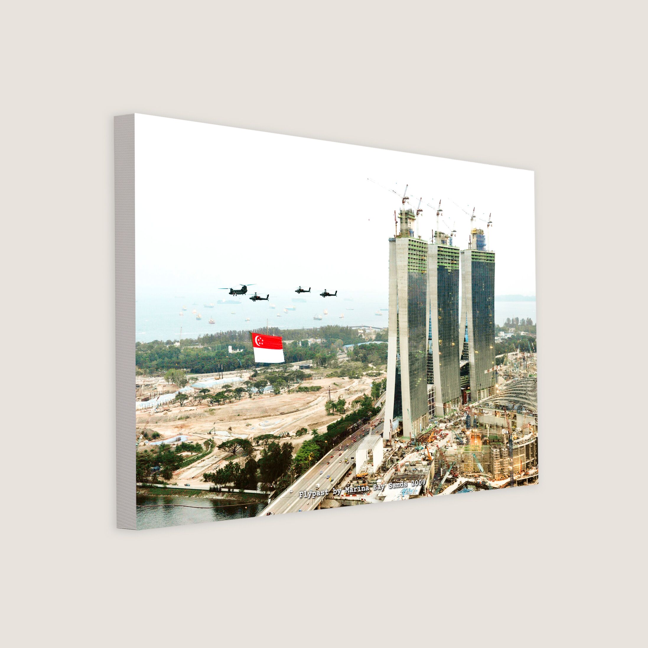 Flypast by Marina Bay Sands 2009 Canvas