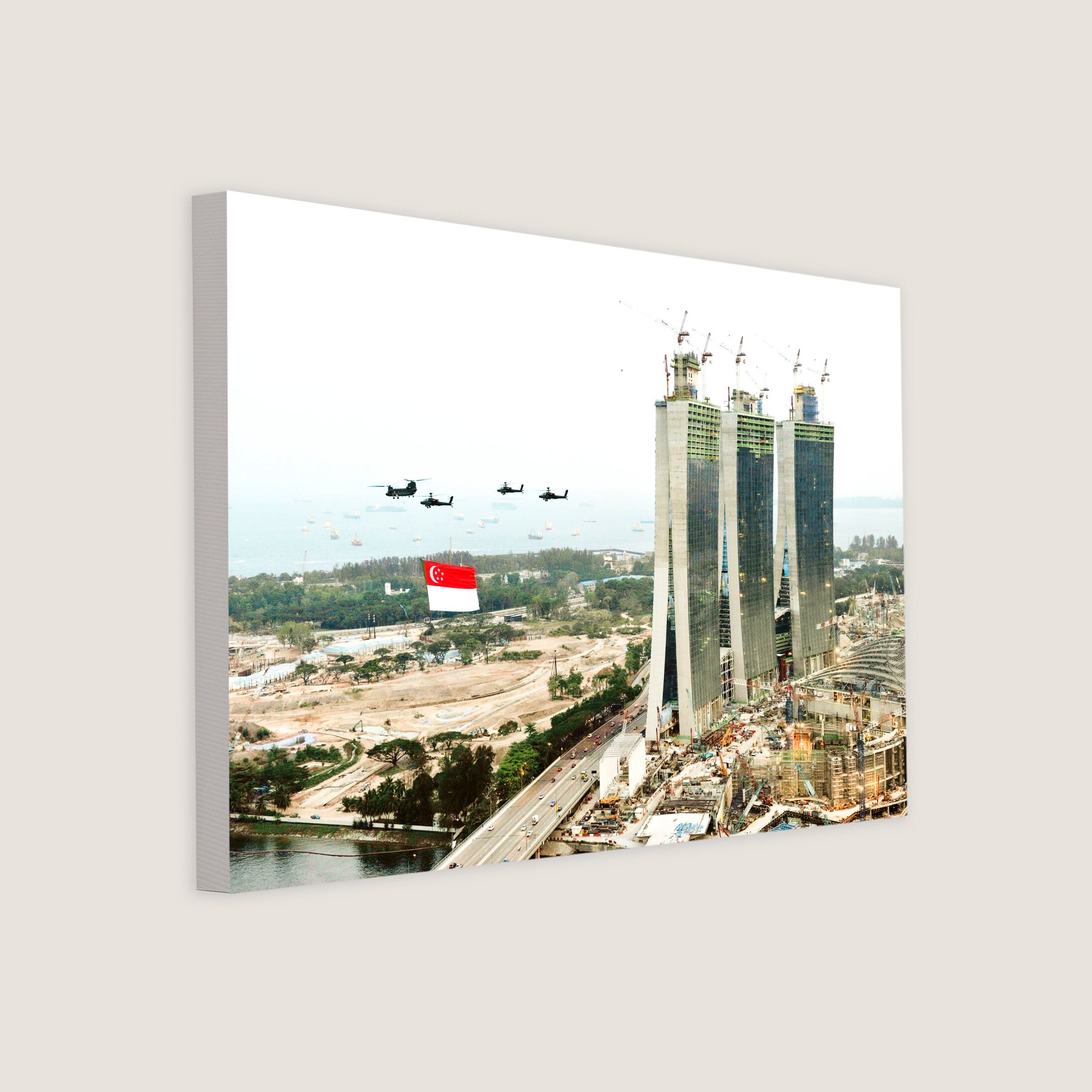 Flypast by Marina Bay Sands 2009 Canvas