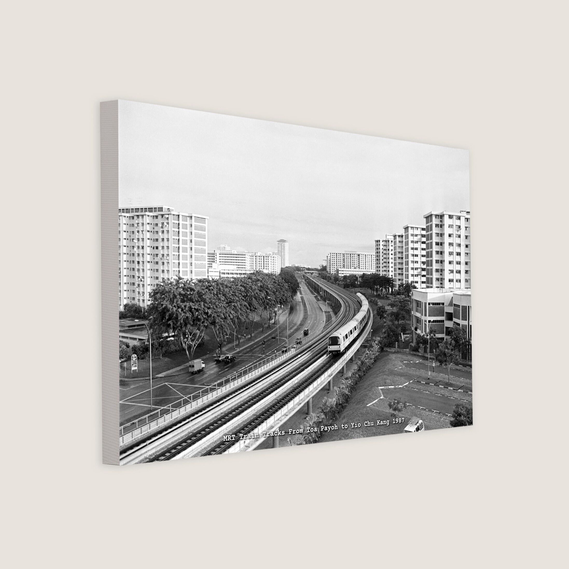 MRT Train Tracks From Toa Payoh to Yio Chu Kang 1987-My Sg Memories
