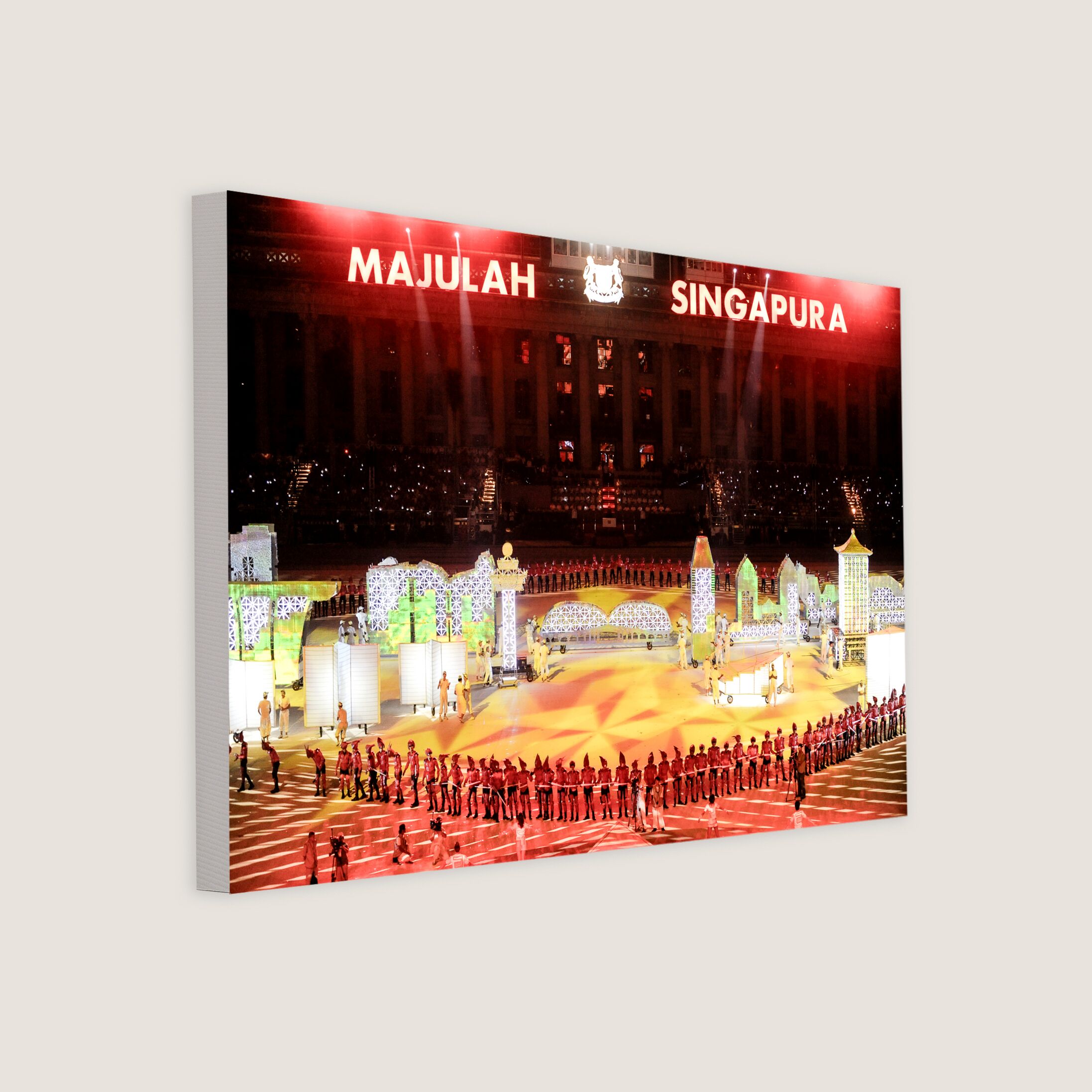 Light Show Featuring City Hall 2010 Canvas