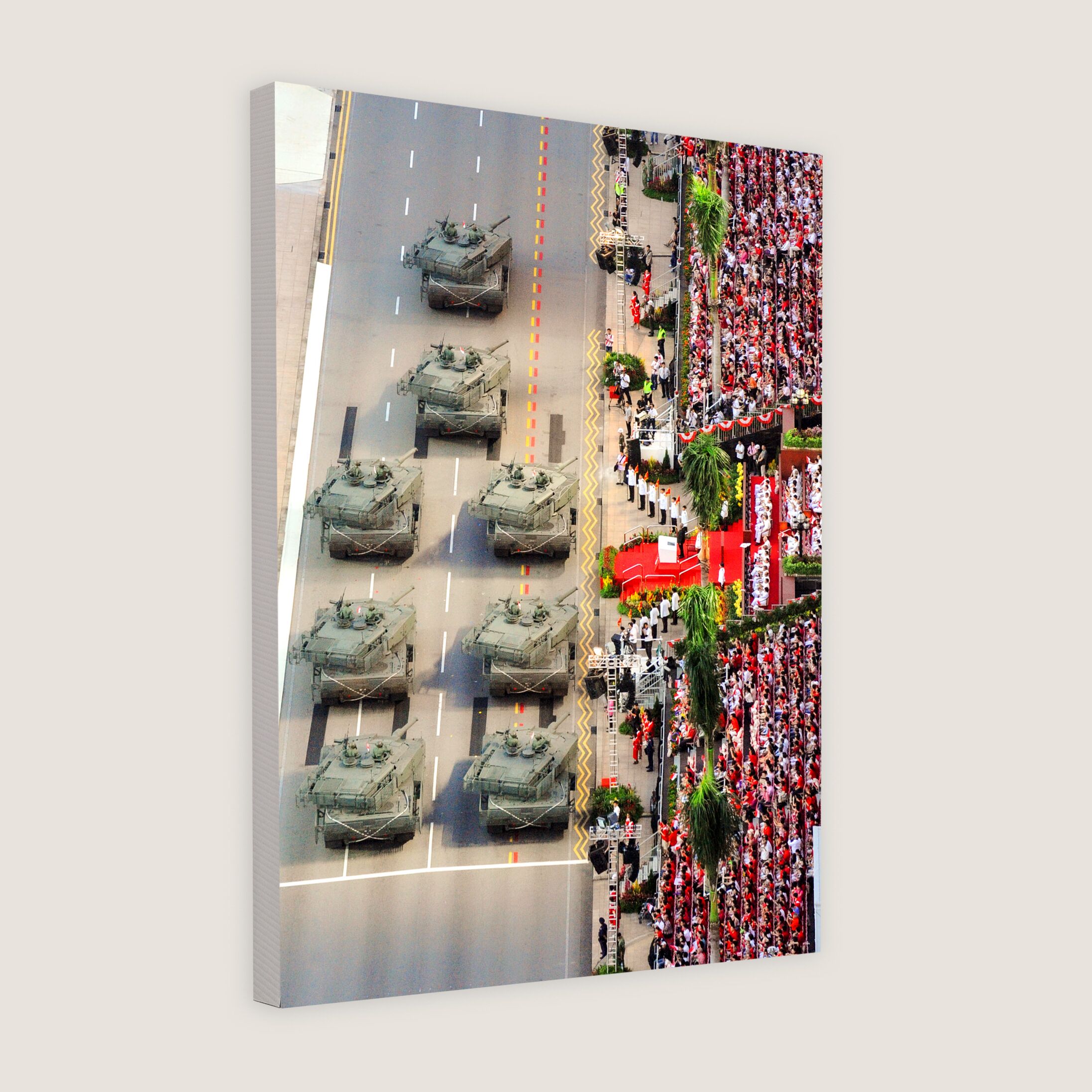 The SAF's Leopard 2A4 Tanks in the Parade 2010 Canvas