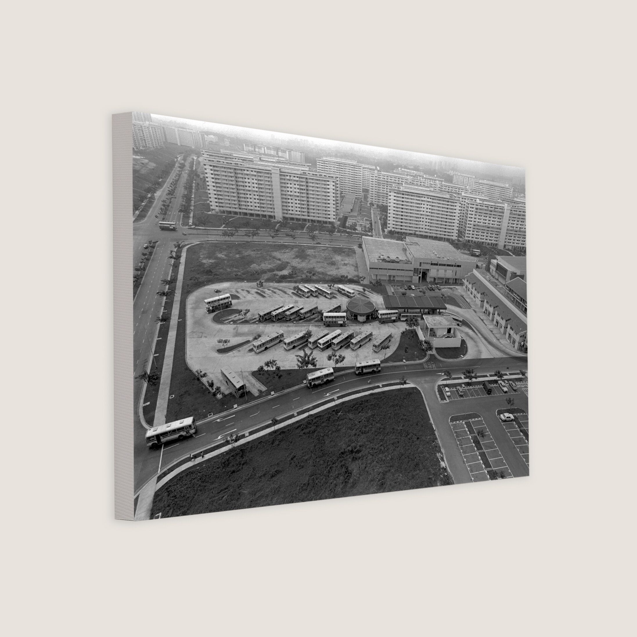 Former Ang Mo Kio Bus Interchange from Above 1980-My Sg Memories