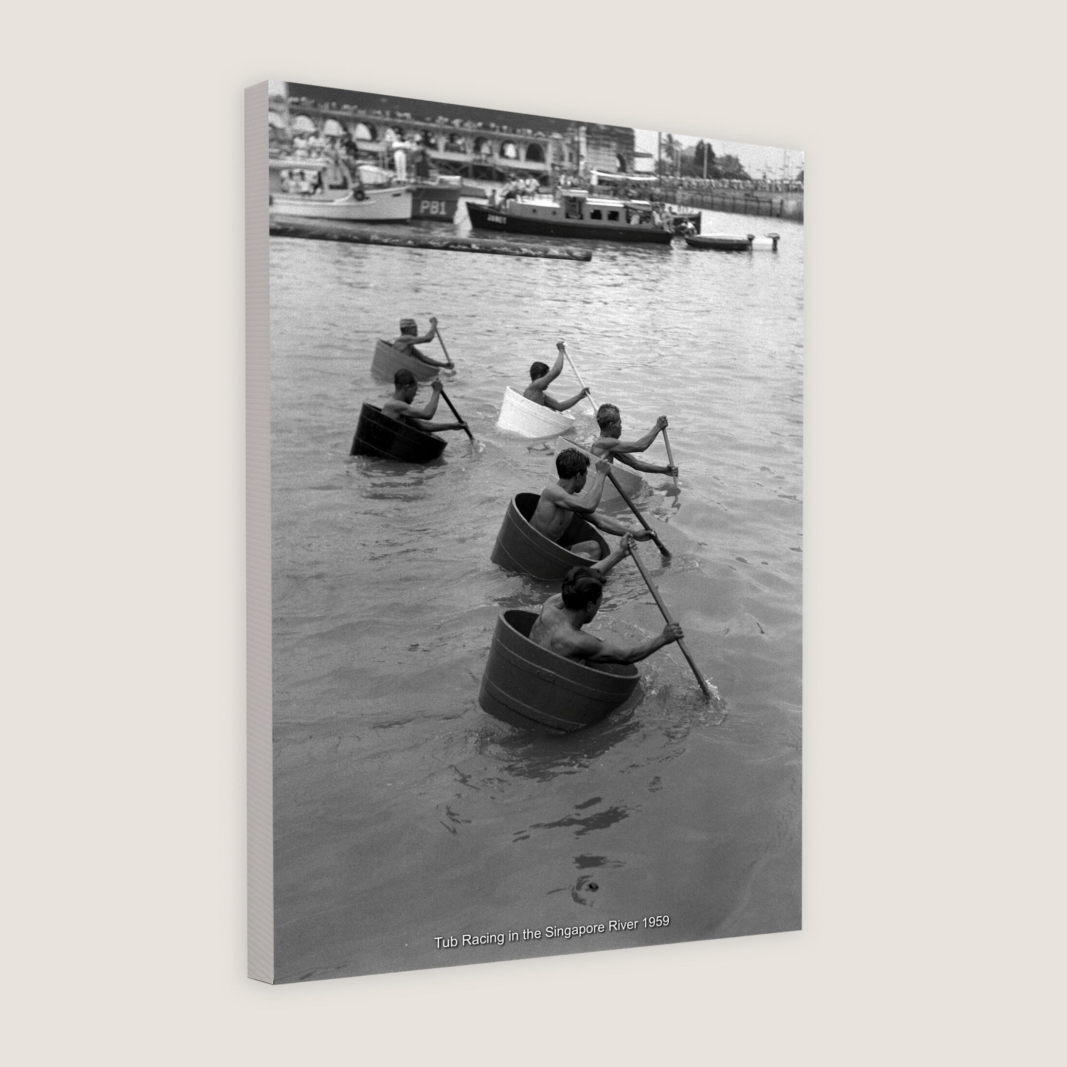 Tub Racing in the Singapore River 1959-My Sg Memories