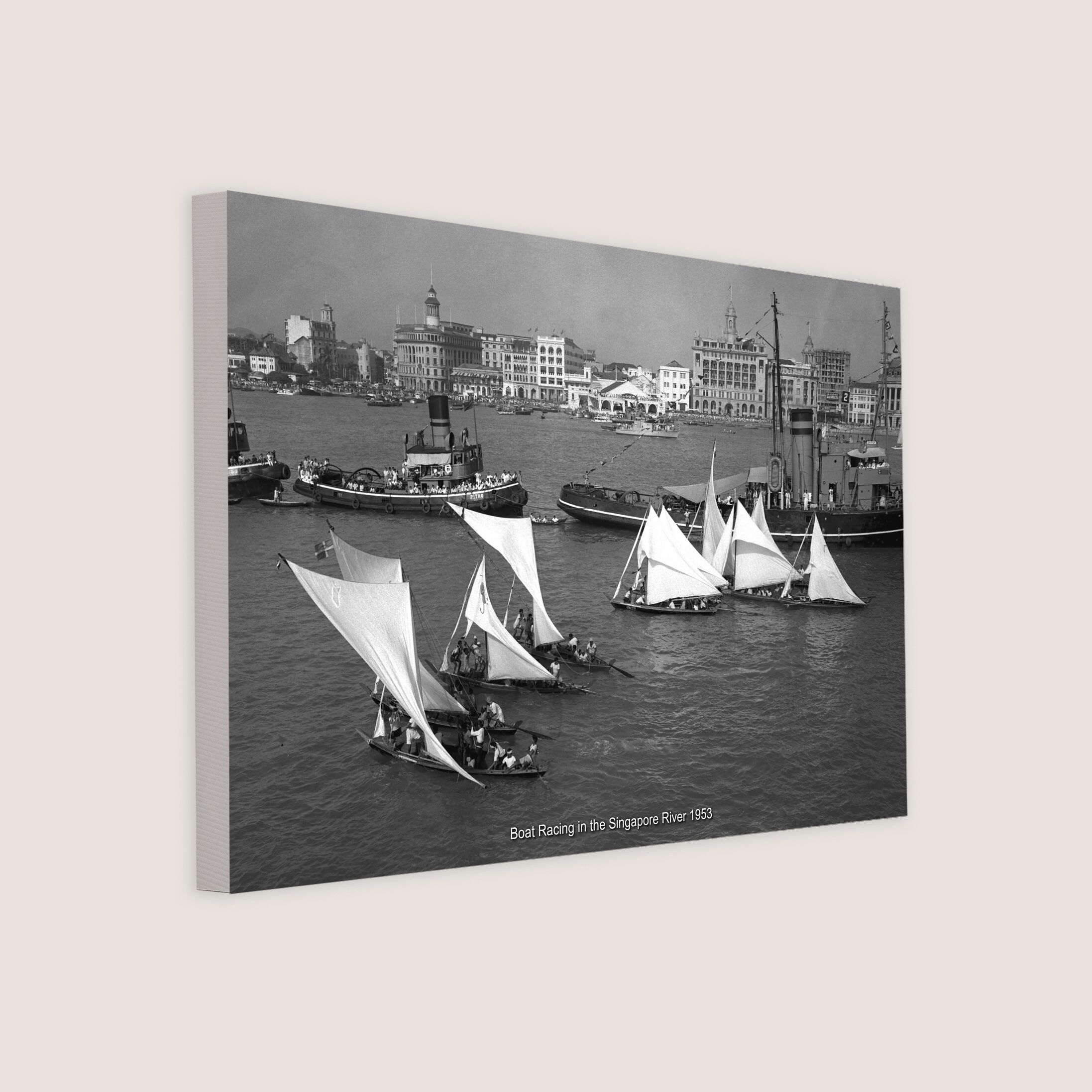 Boat Racing in the Singapore River 1953-My Sg Memories