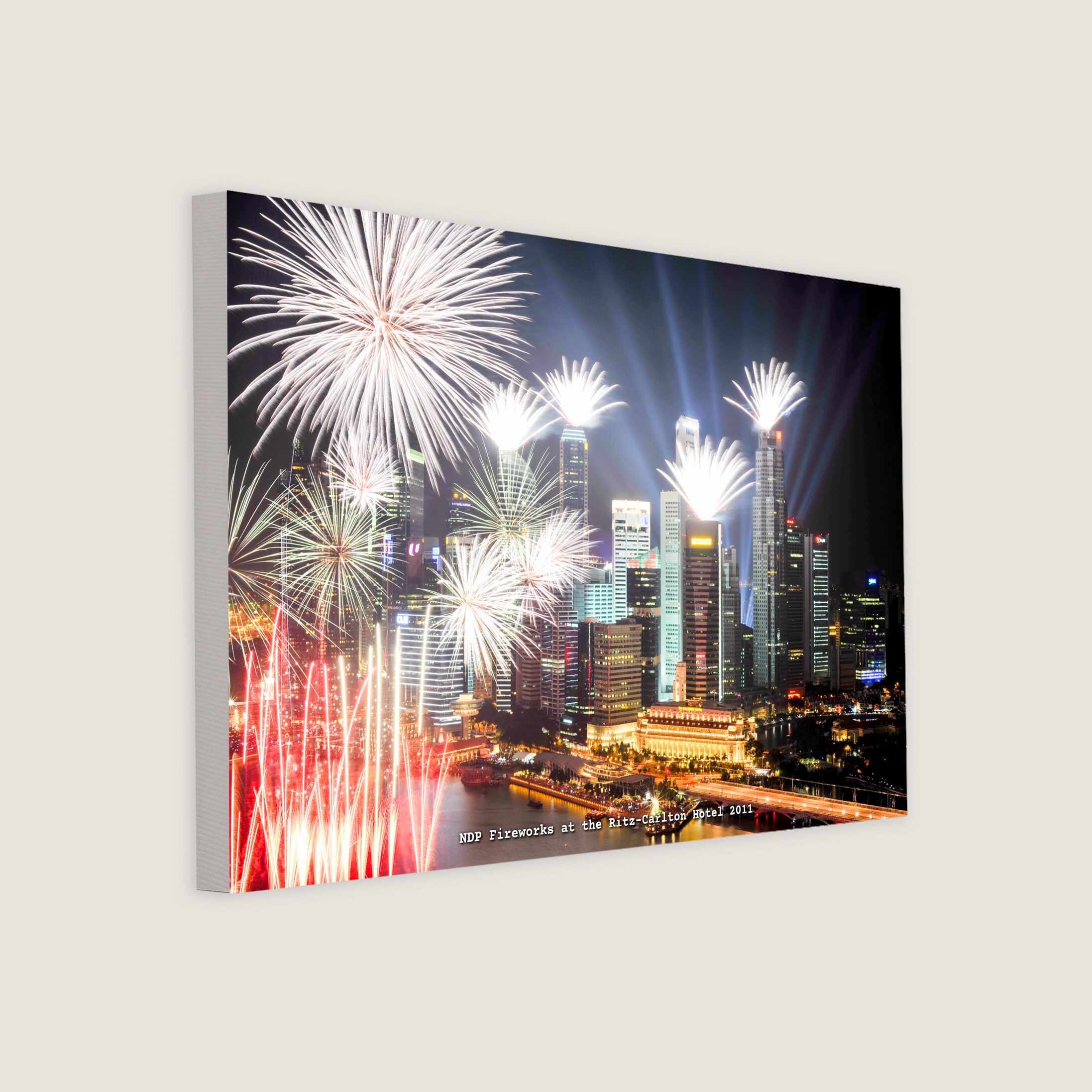 NDP Fireworks at the Ritz-Carlton Hotel 2011 Canvas