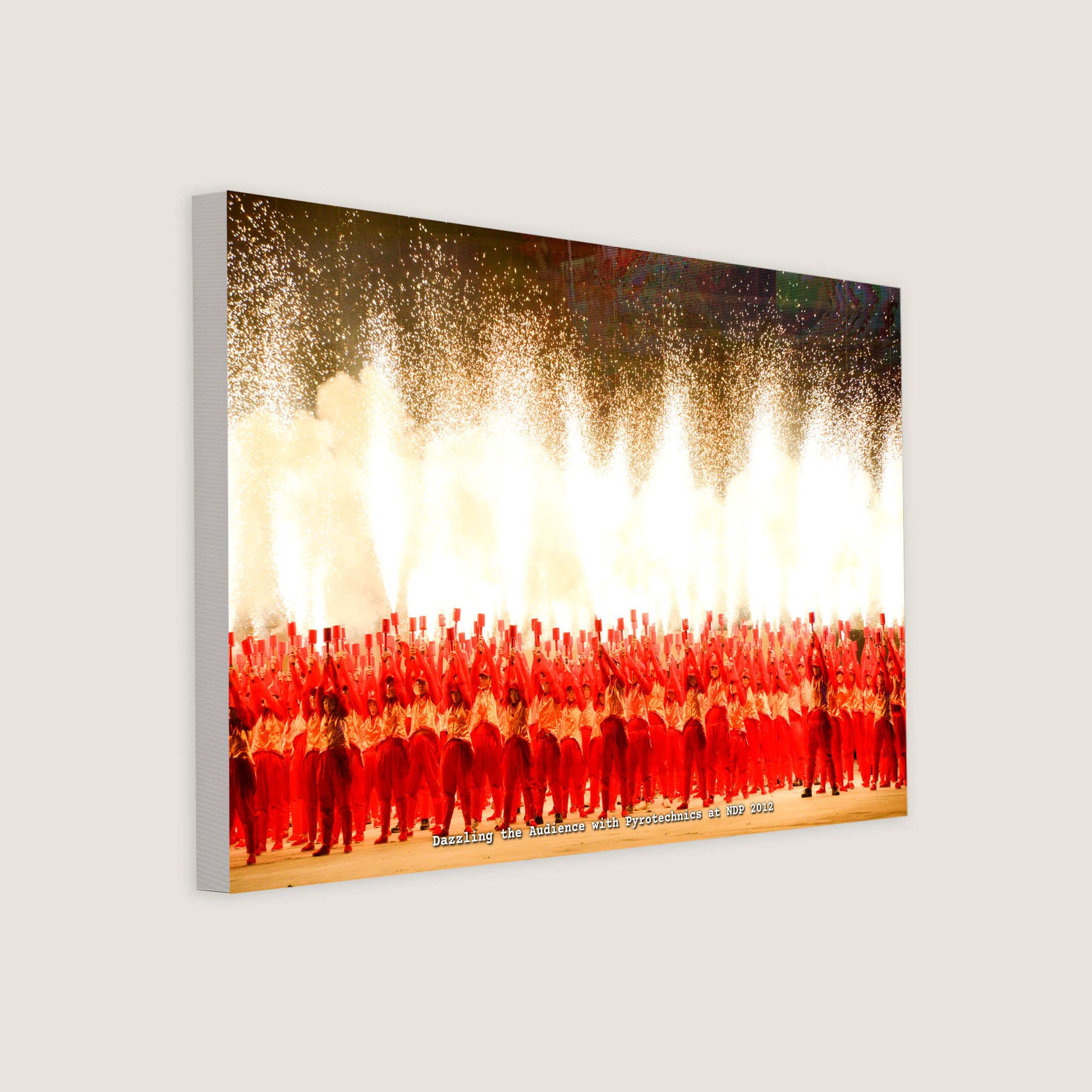 Dazzling the Audience with Pyrotechnics at NDP 2012 Canvas