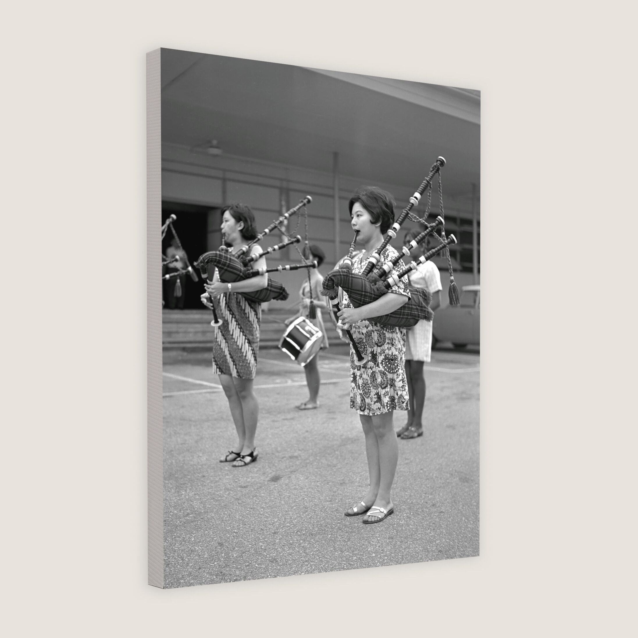 Singapore Girl Pipers for National Day Parade 1970-My Sg Memories