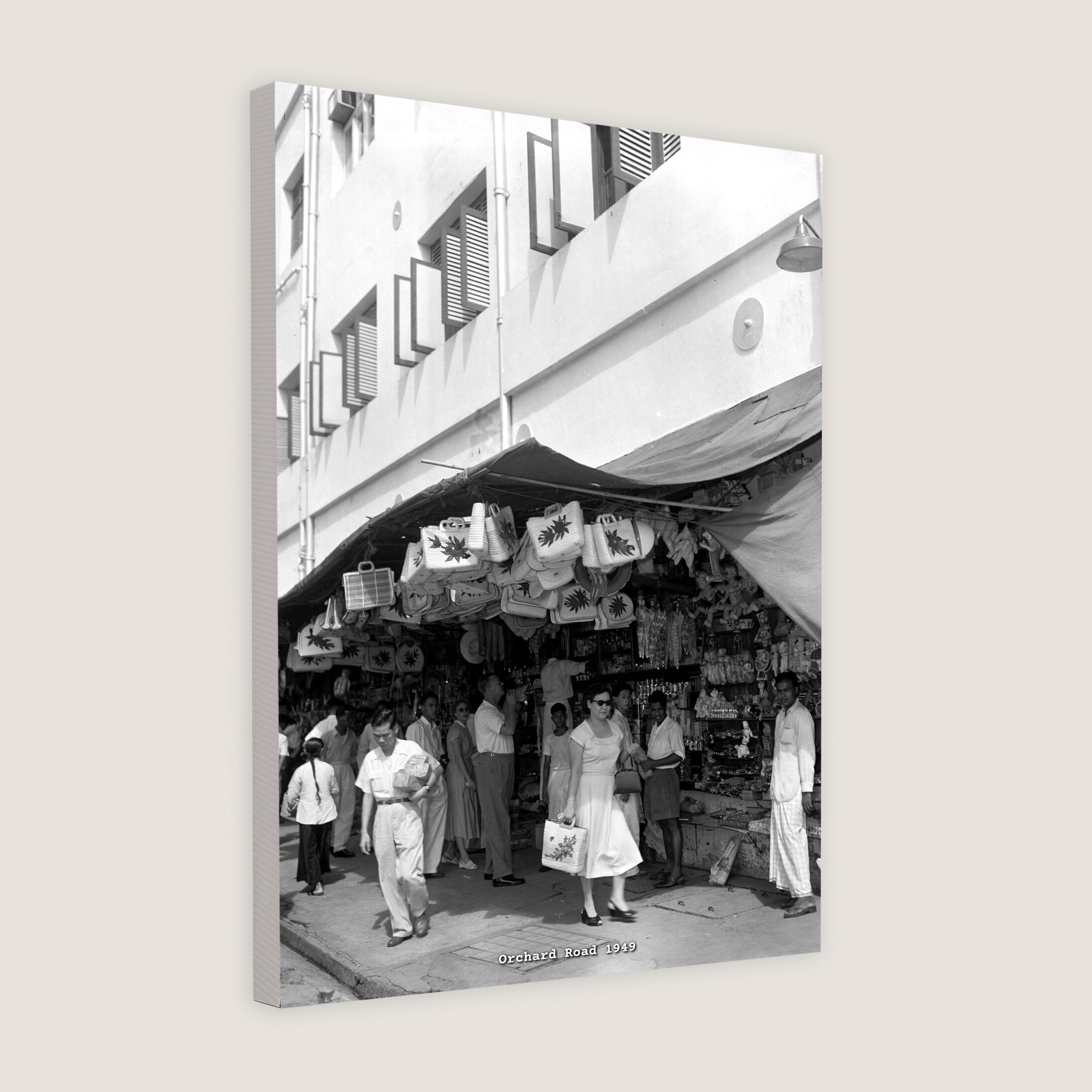 Orchard Road 1949 Canvas