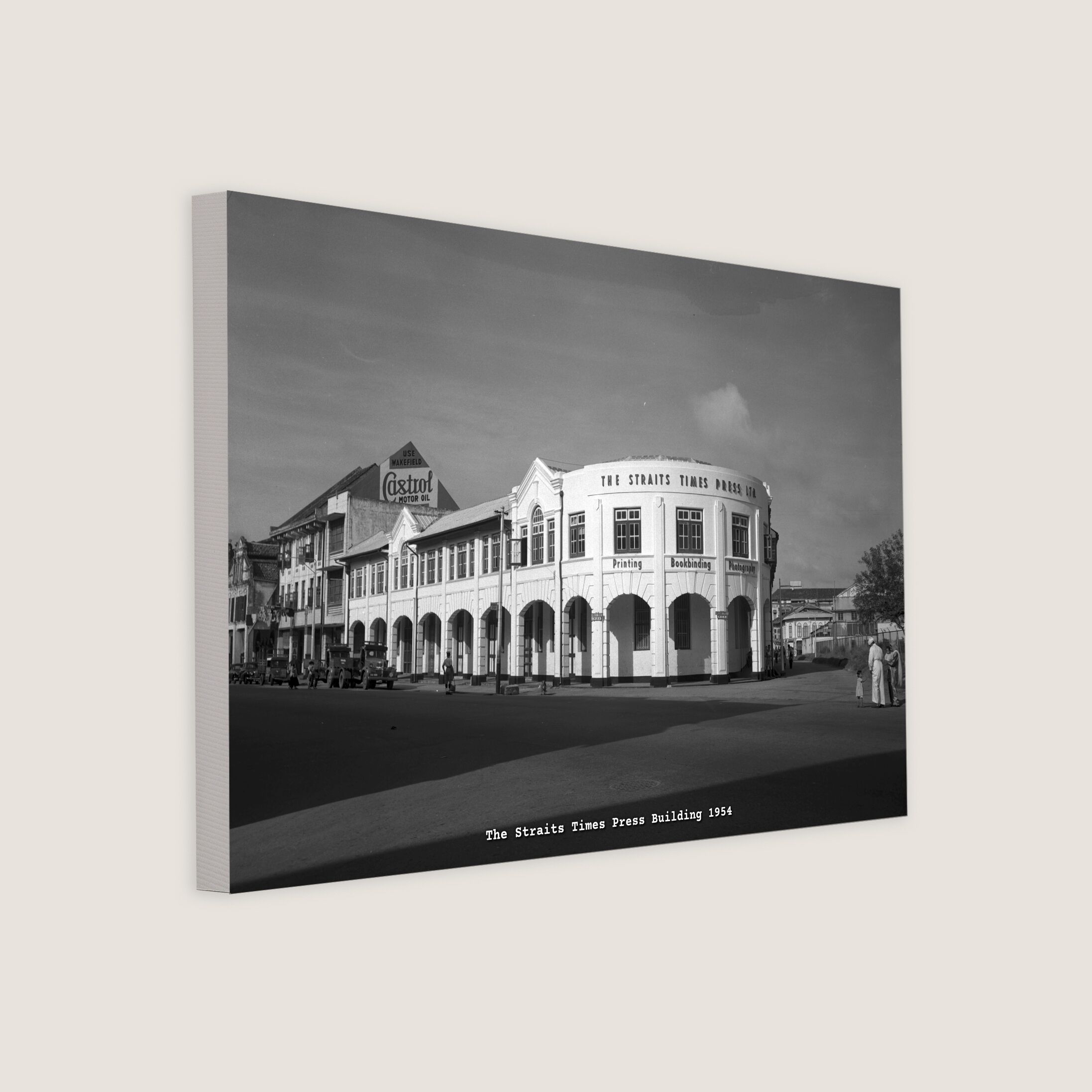 The Straits Times Press Building 1954 Canvas
