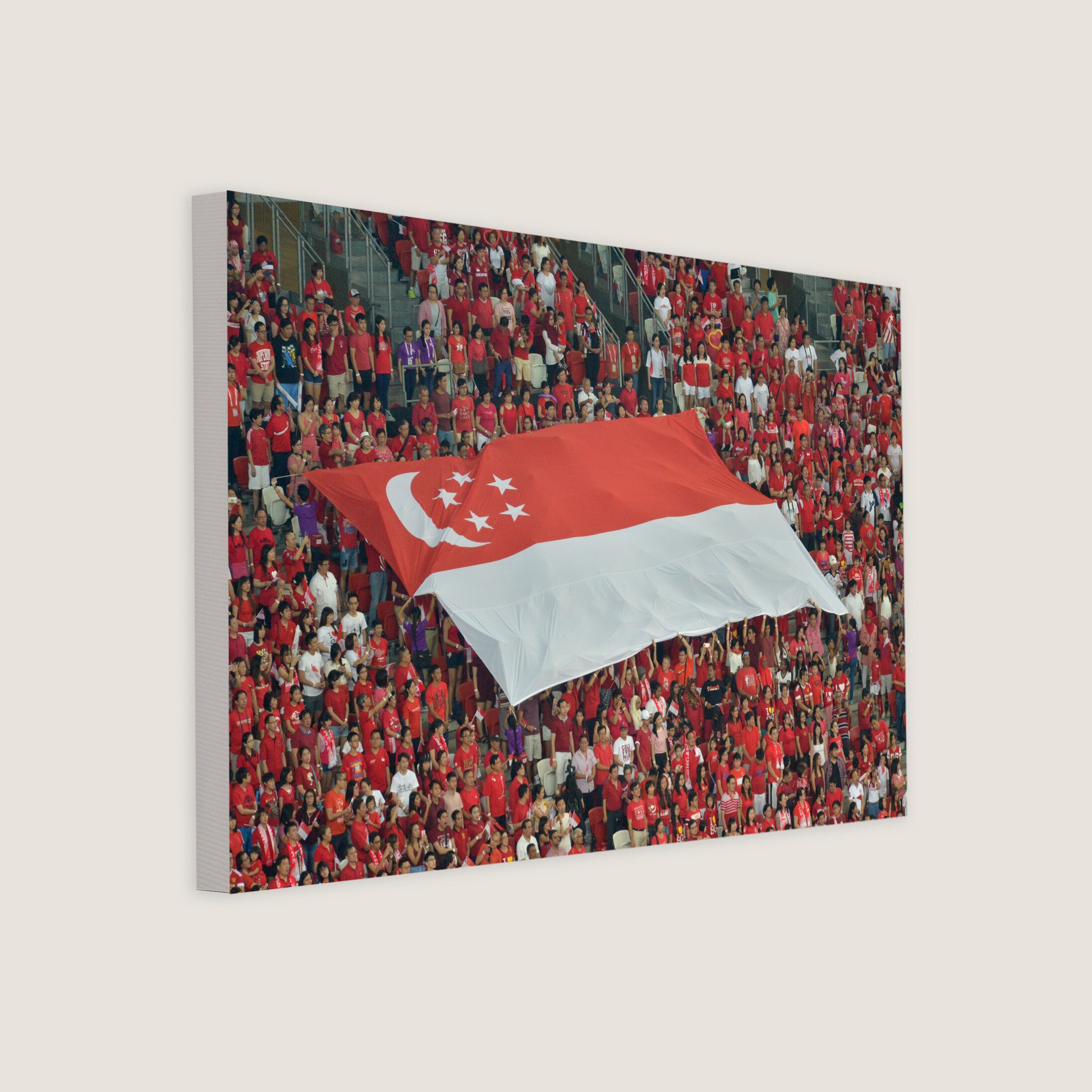 Raising the Singapore Flag during the Anthem 2016-My Sg Memories