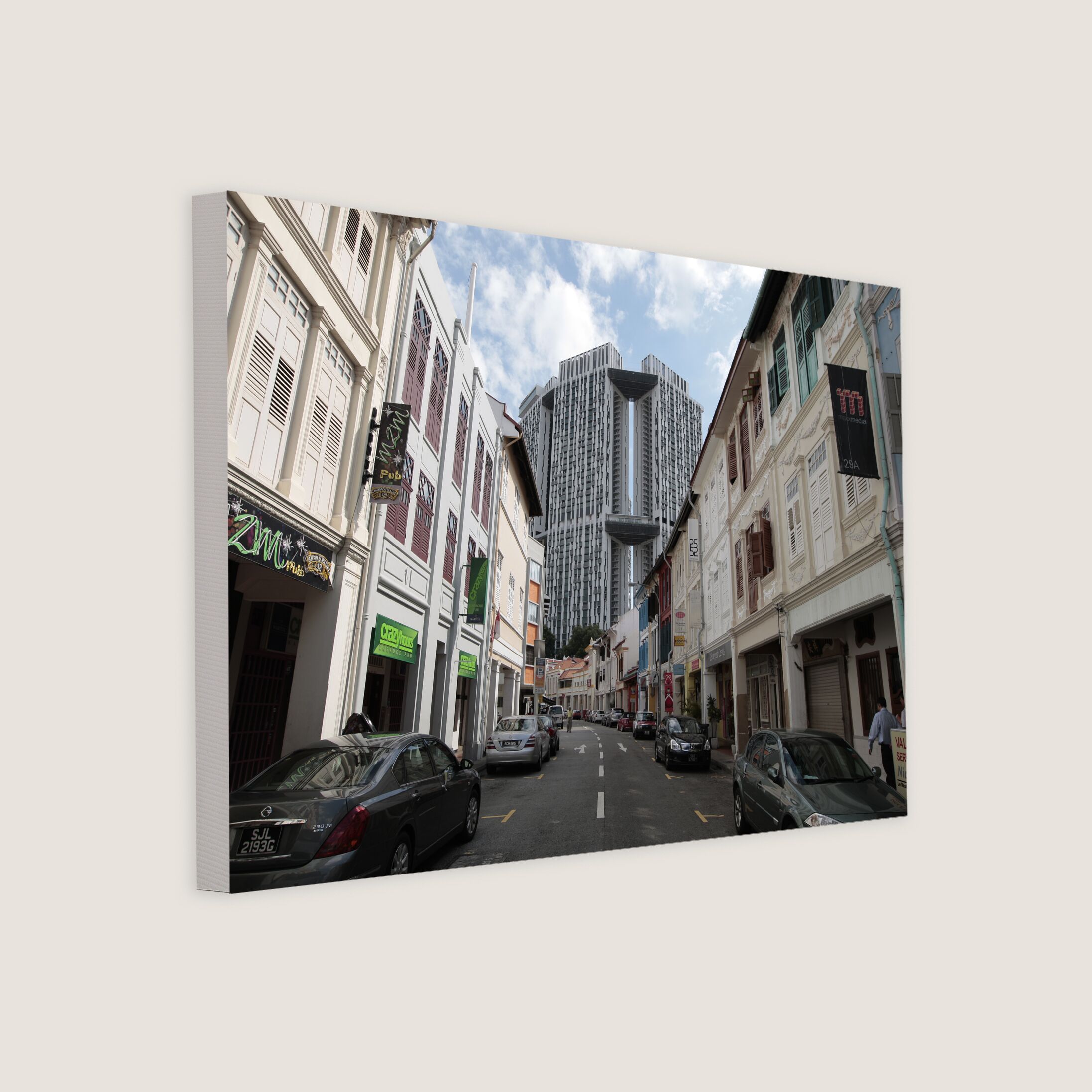 Pre–World War II Shophouses and The Pinnacle 2010