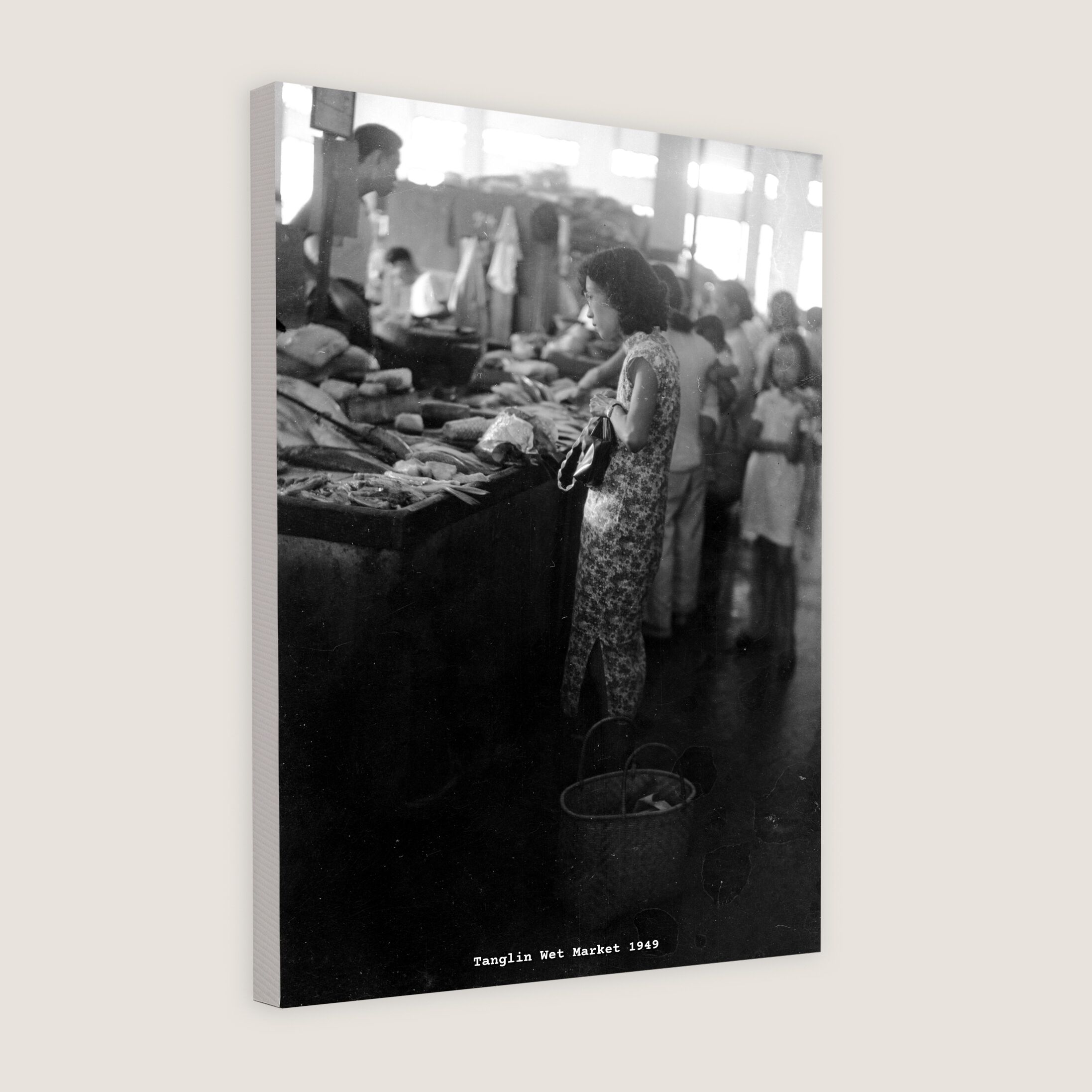 Tanglin Wet Market 1949 Canvas
