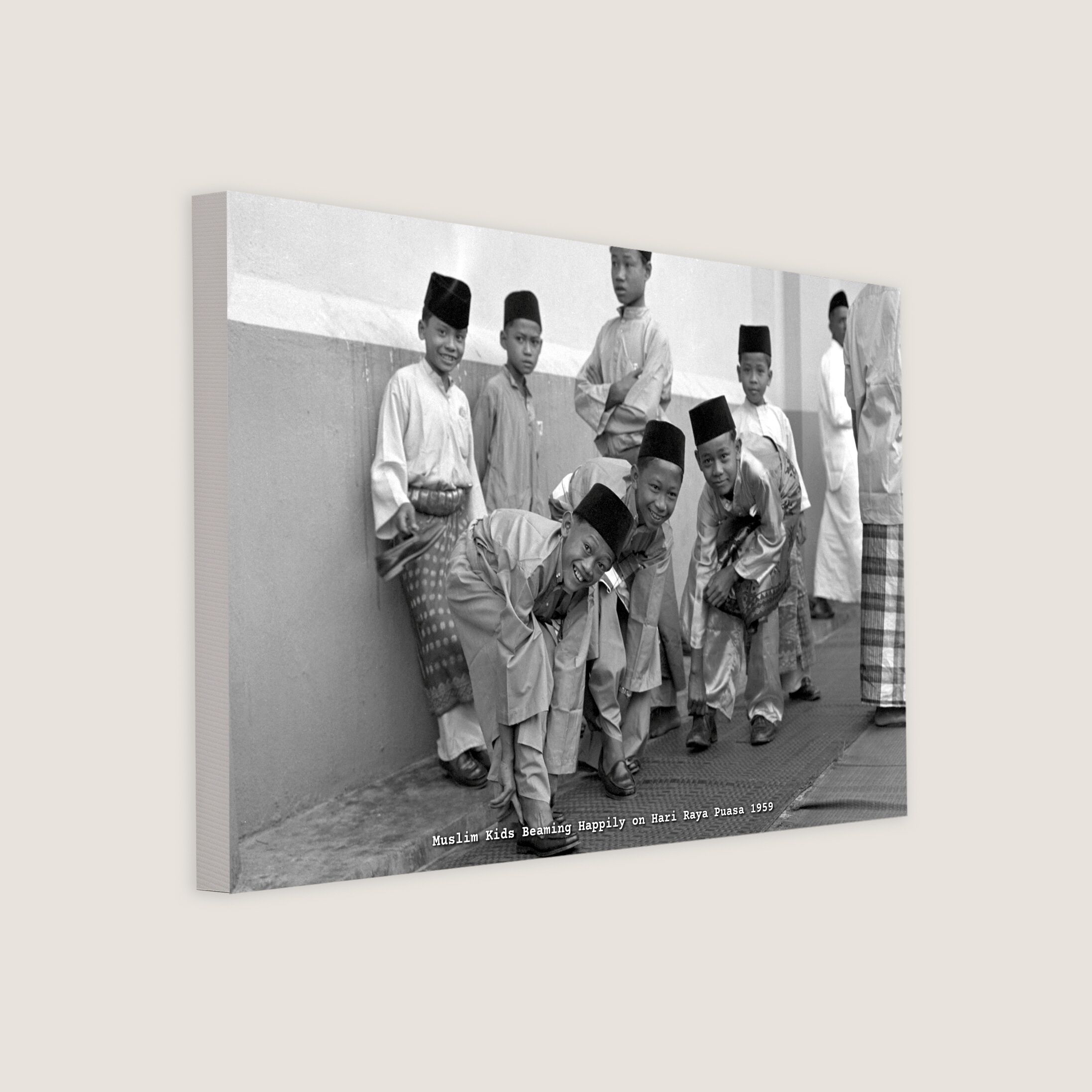 Muslim Kids Beaming Happily on Hari Raya Puasa 1959-My Sg Memories