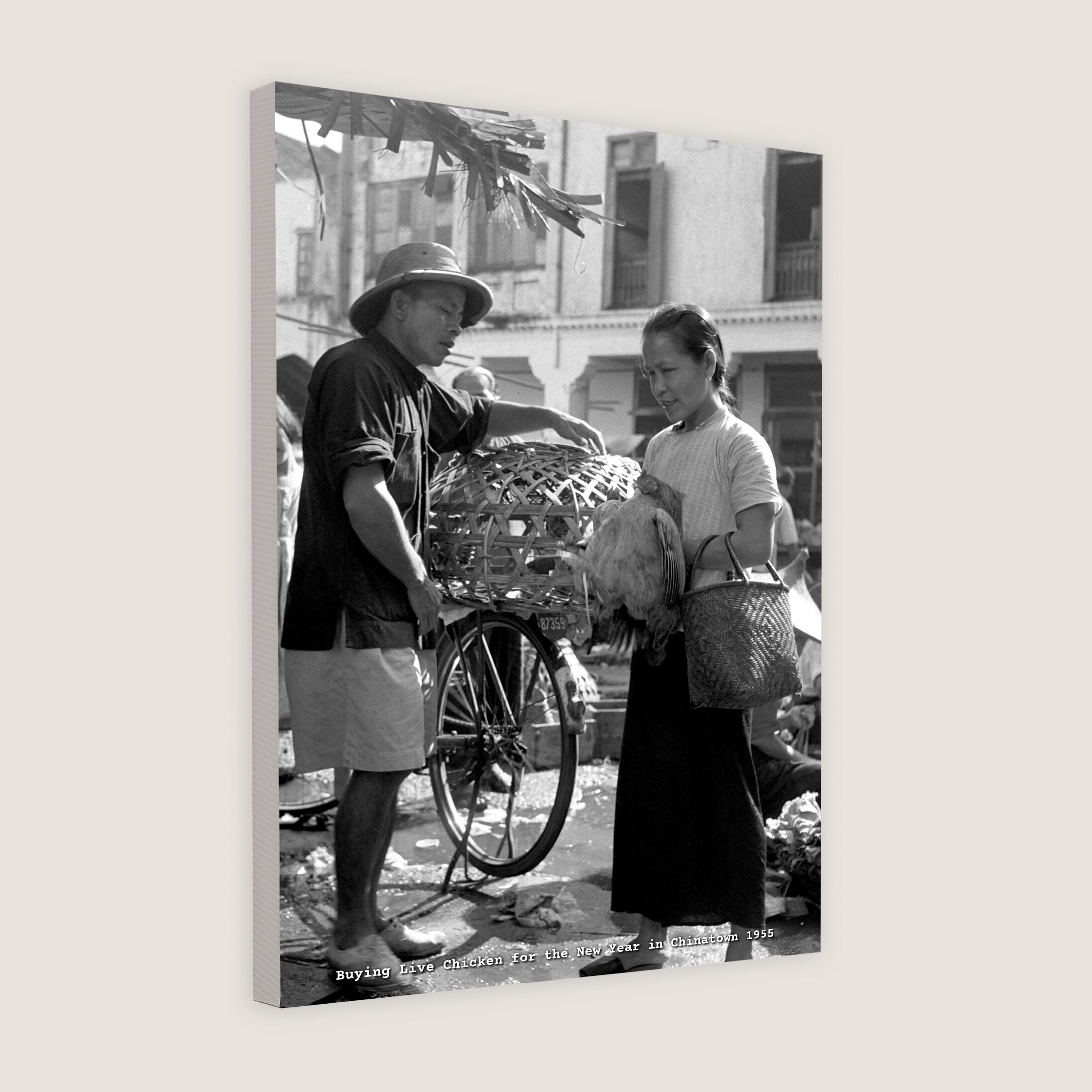 Buying Live Chicken for the New Year in Chinatown 1955-My Sg Memories